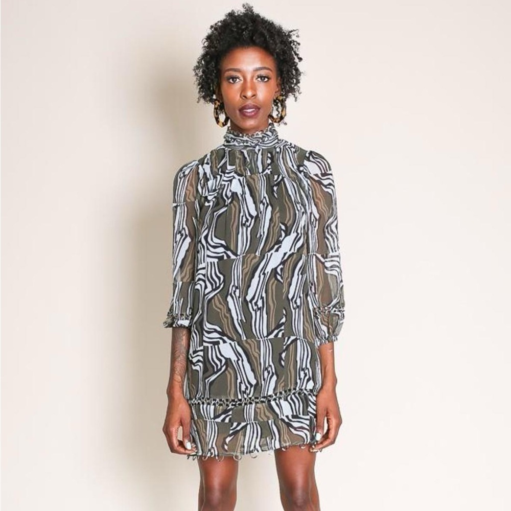 Apiece Apart La Sierra Wild Earth Silk Mini Dress - Picture 3 of 11
